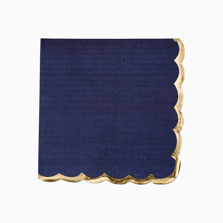 Napka Metallic Bold Belly Navy Paper