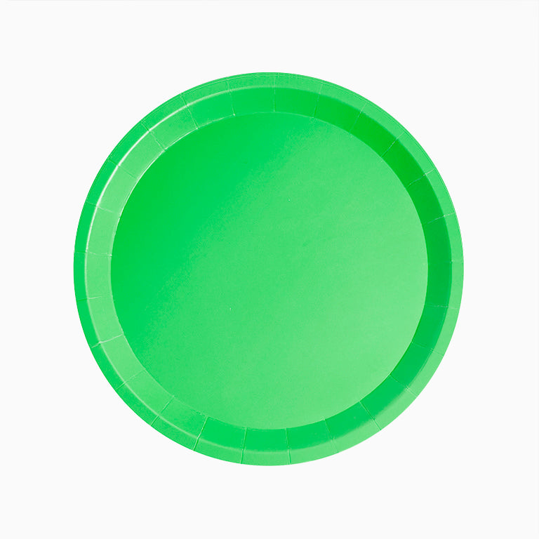 Round flat cardboard Ø20.5 cm green