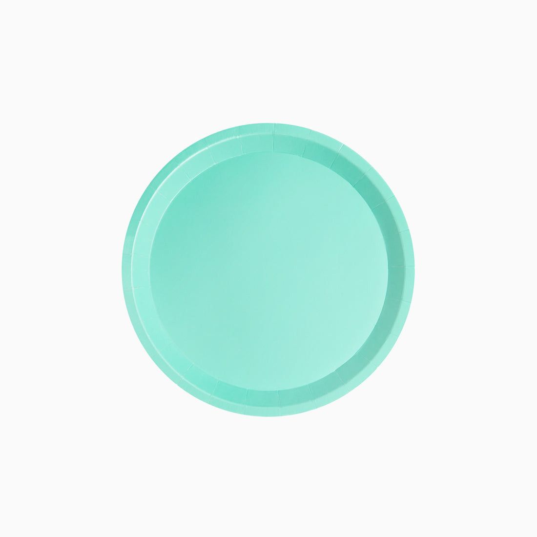 Round plain cardboard dessert Ø17 cm mint green