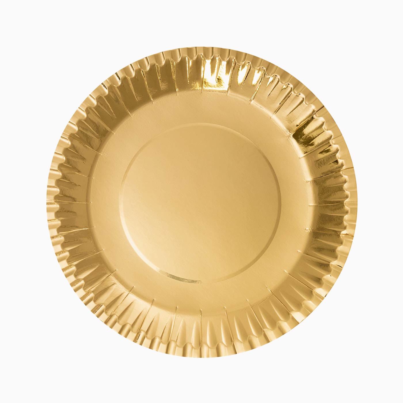 Metallic Round Llano Cardboard Ø23 cm gold