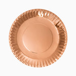 Round metallico Cárton Platon Ø23 cm Oro rosa