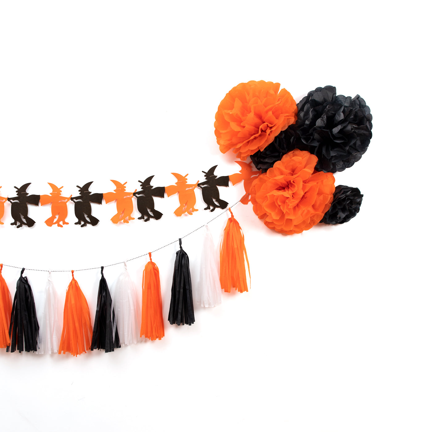 Pom pom mini orange paper