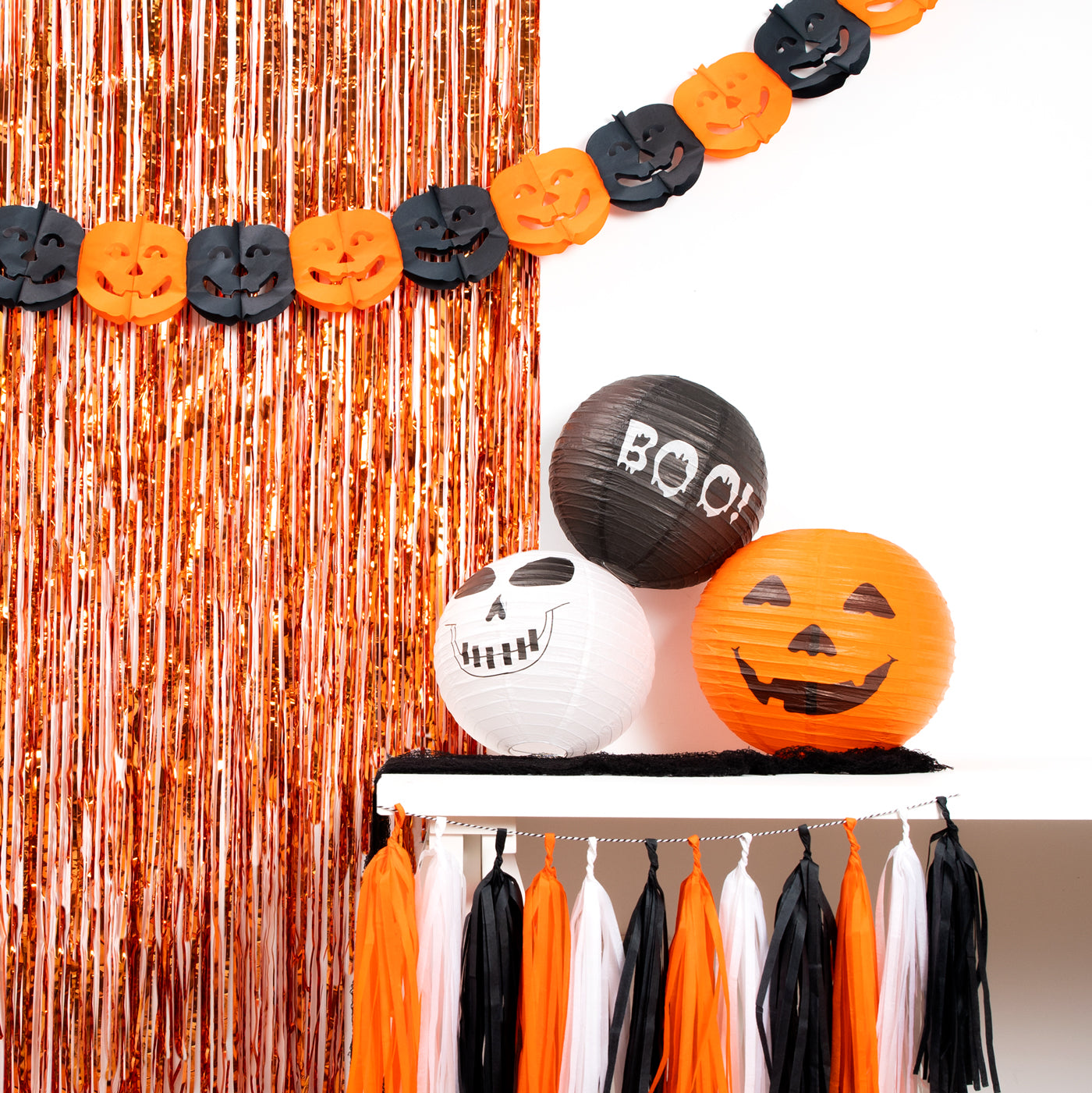 Lampada di carta Boo extra large di Halloween