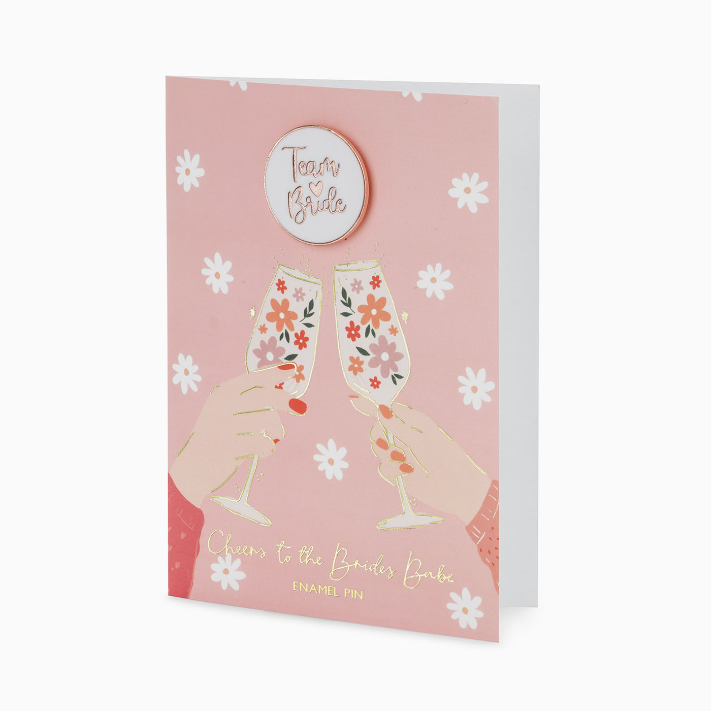 Card with Pin "Bride Team"