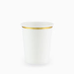 Verre en gras en or blanc