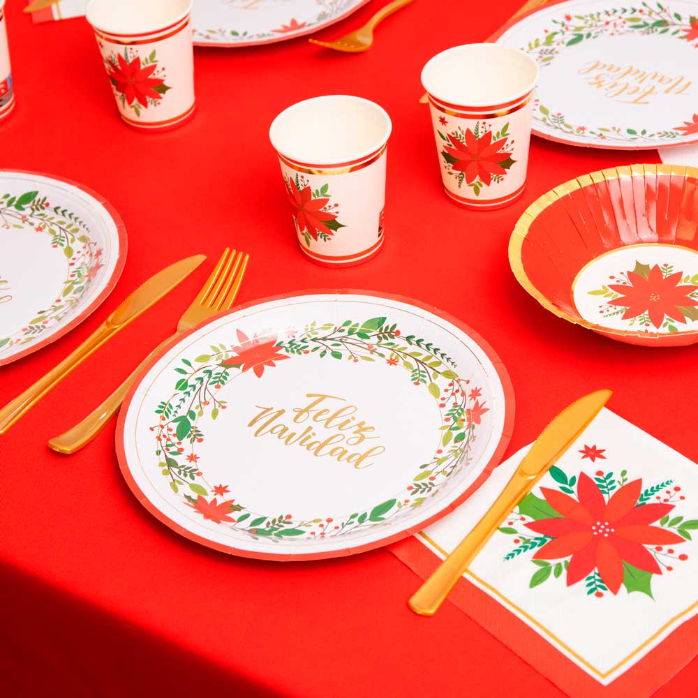 Kit de mesa de Natal 12 pessoas Flor da Páscoa