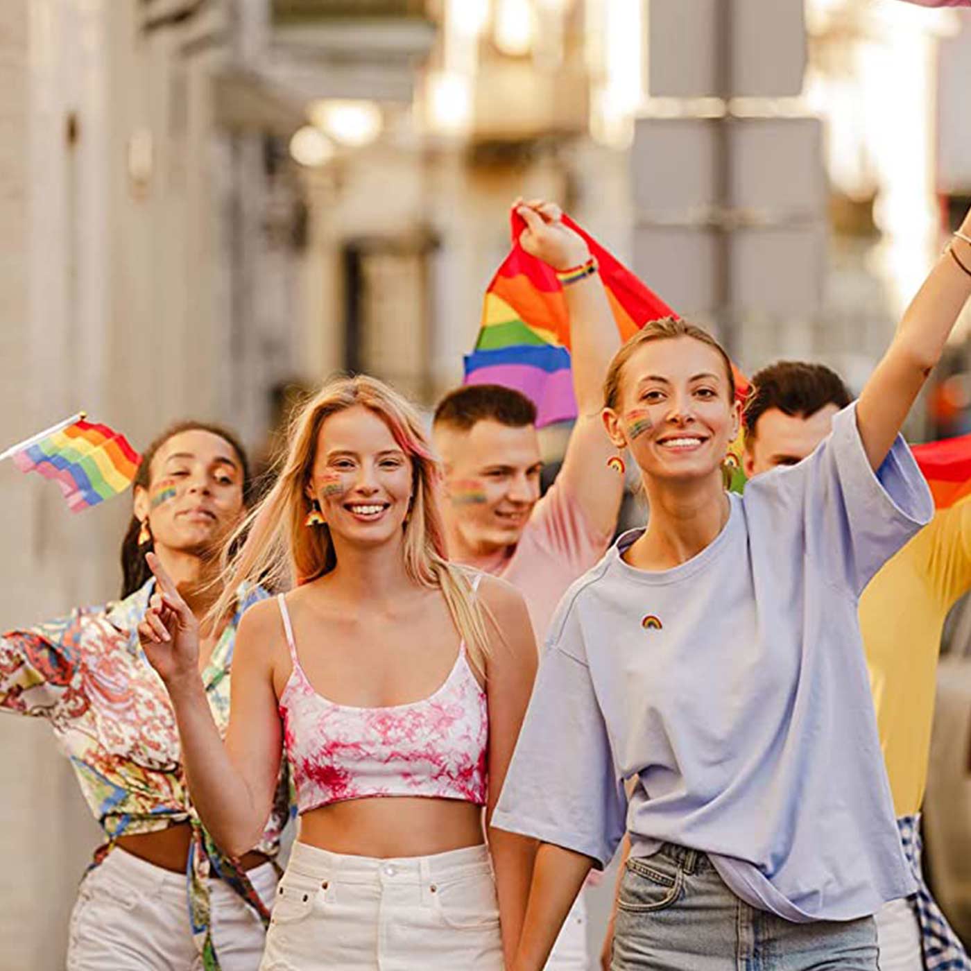 Pittura per il viso arcobaleno