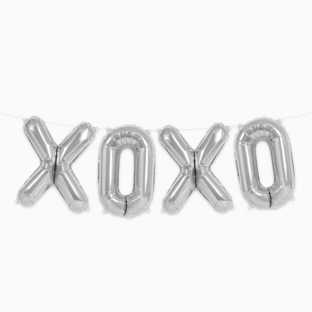 Globo Letras XOXO Foil Plata