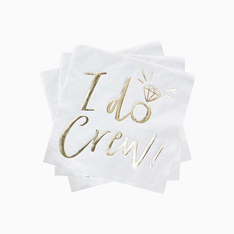 Servilletas Papel "I do Crew!"