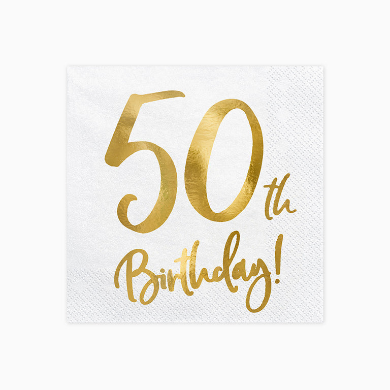 Papel "50 ° compleanno"